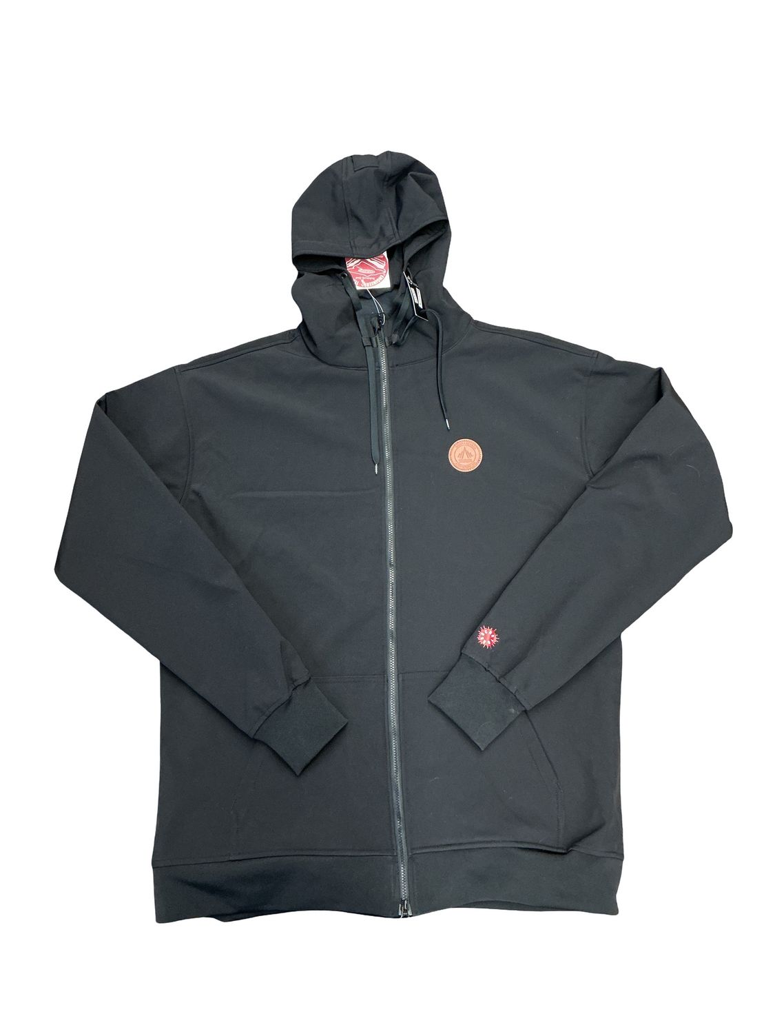 Candy Grind M's SNAC Tech Zip Hoodie, COLOR: BLACK, Size: SMALL