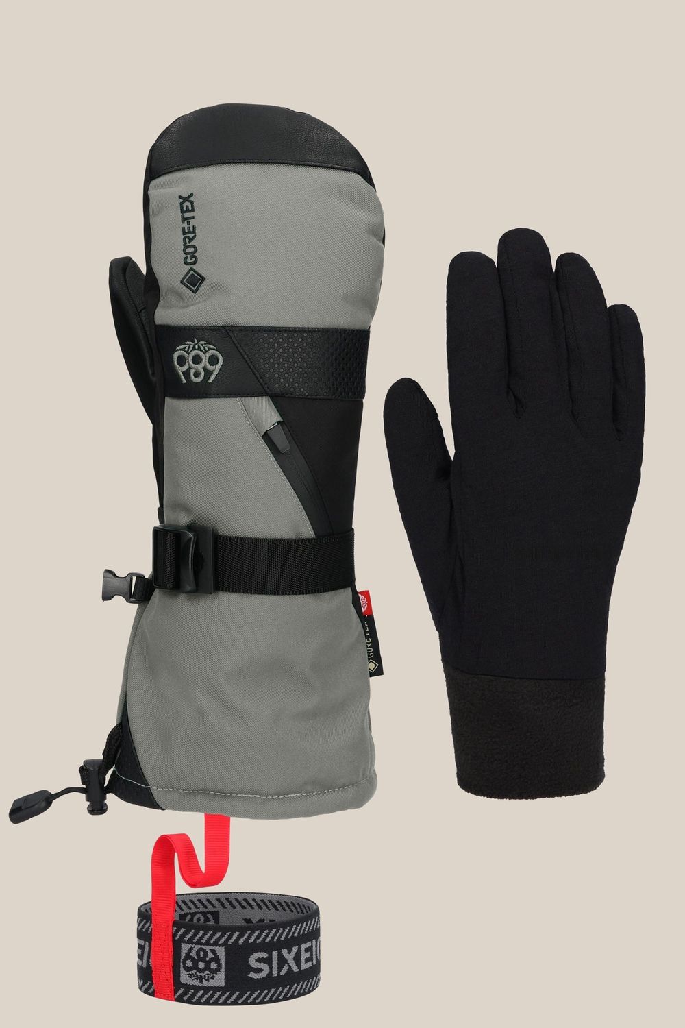 686 M's Gore 3-IN-1 Smarty Mitt, COLOR: CHARCOAL, Size: MEDIUM