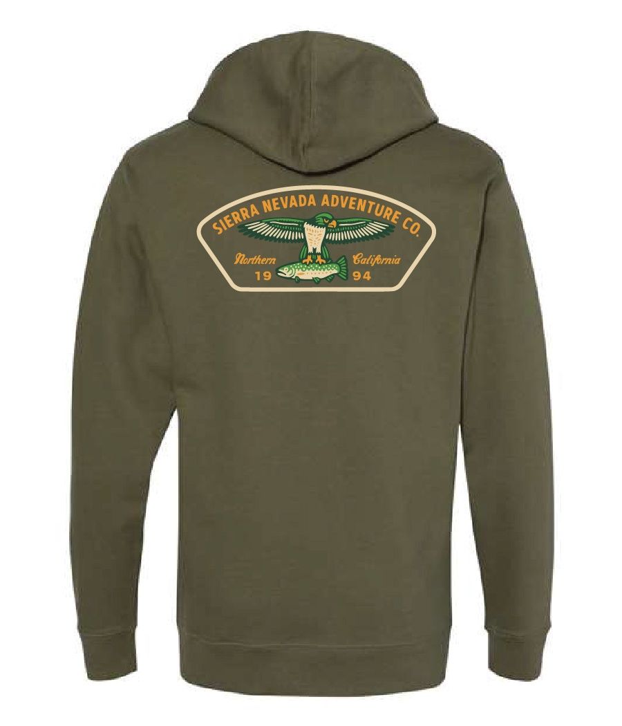 M's Osprey Hoodie, COLOR: Army, Size: SMALL
