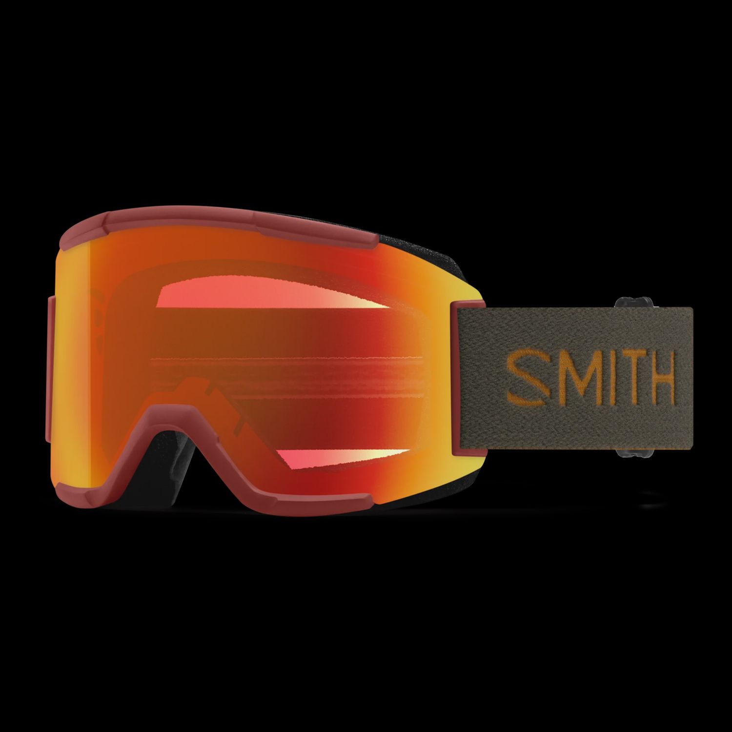 Smith Squad / Ironwood, LENS COLOR: ChromaPop Everyday Red Mirror, SPARE LENS: CLEAR