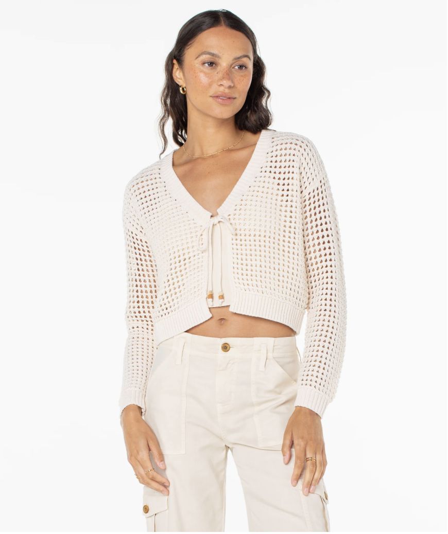 Roxy W's Ivy Sweater, COLOR: PARCHMENT PINK, Size: XSmall