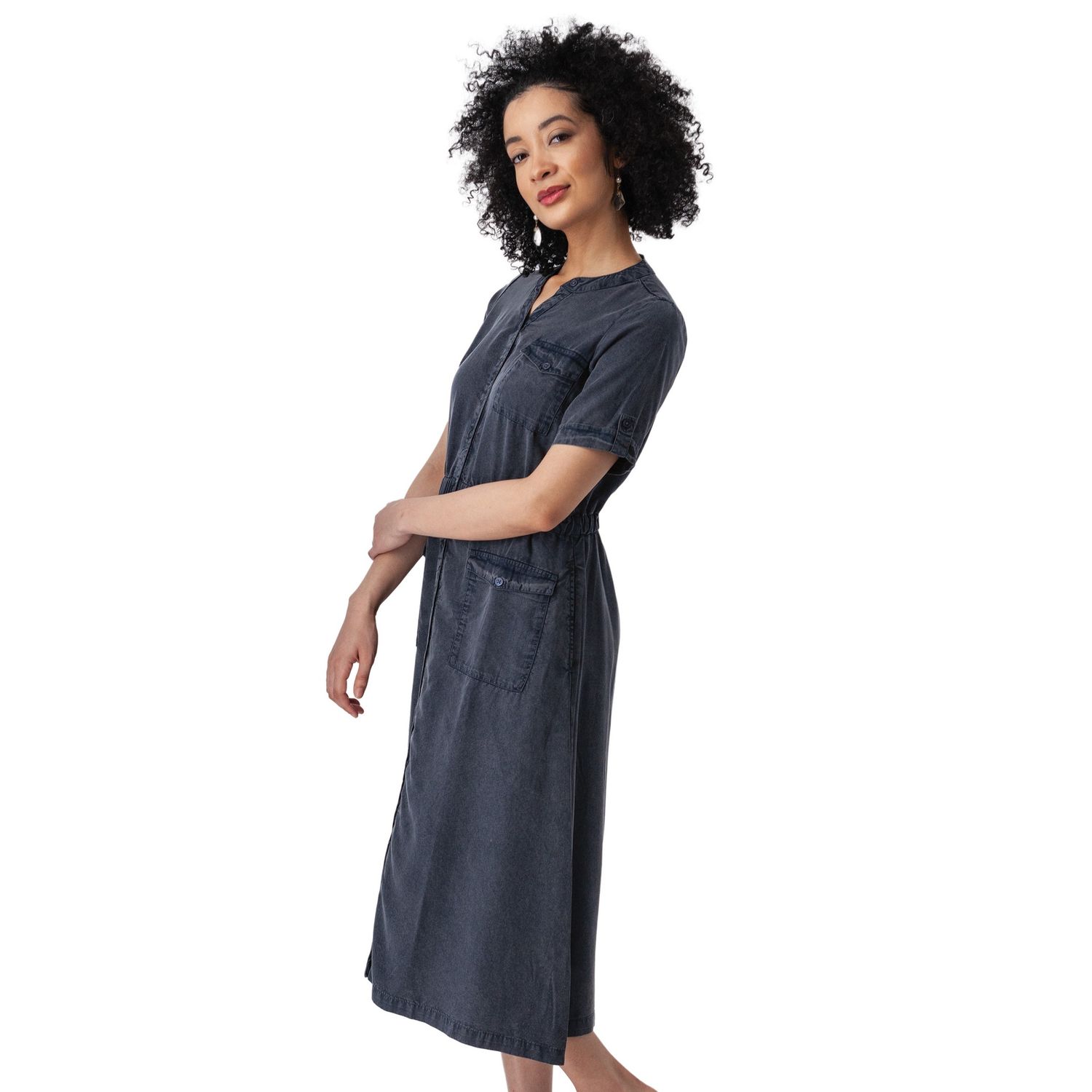 Aventura W's Tulsi Midi Shirtdress, COLOR: Indigo, Size: XS