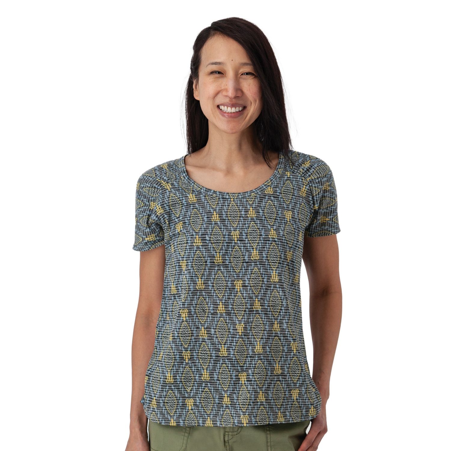 Aventura W's Farley Tee, COLOR: Gibraltar Sea, Size: Small