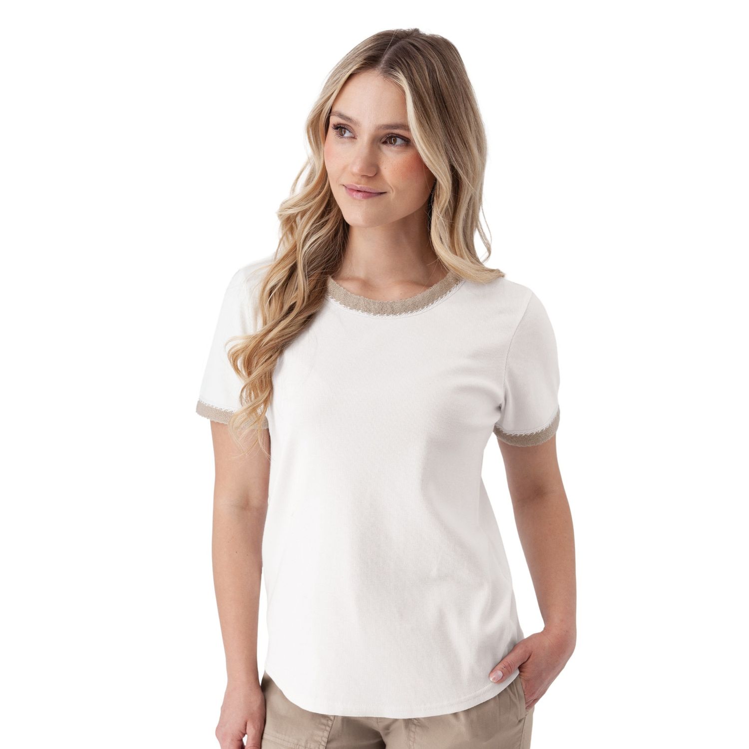 Aventura W's Solana Tee, COLOR: White, Size: Small
