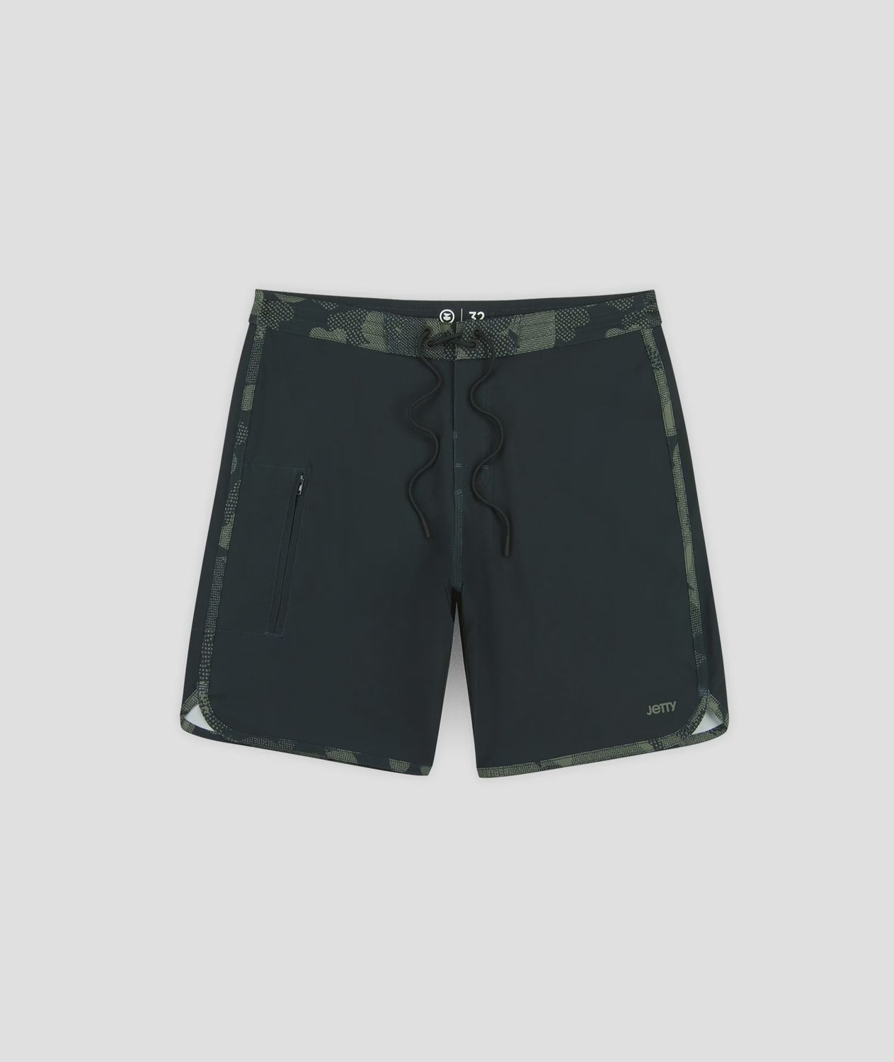 Jetty M's Atlantic Boardshort, COLOR: Graphite Black, Size: 28
