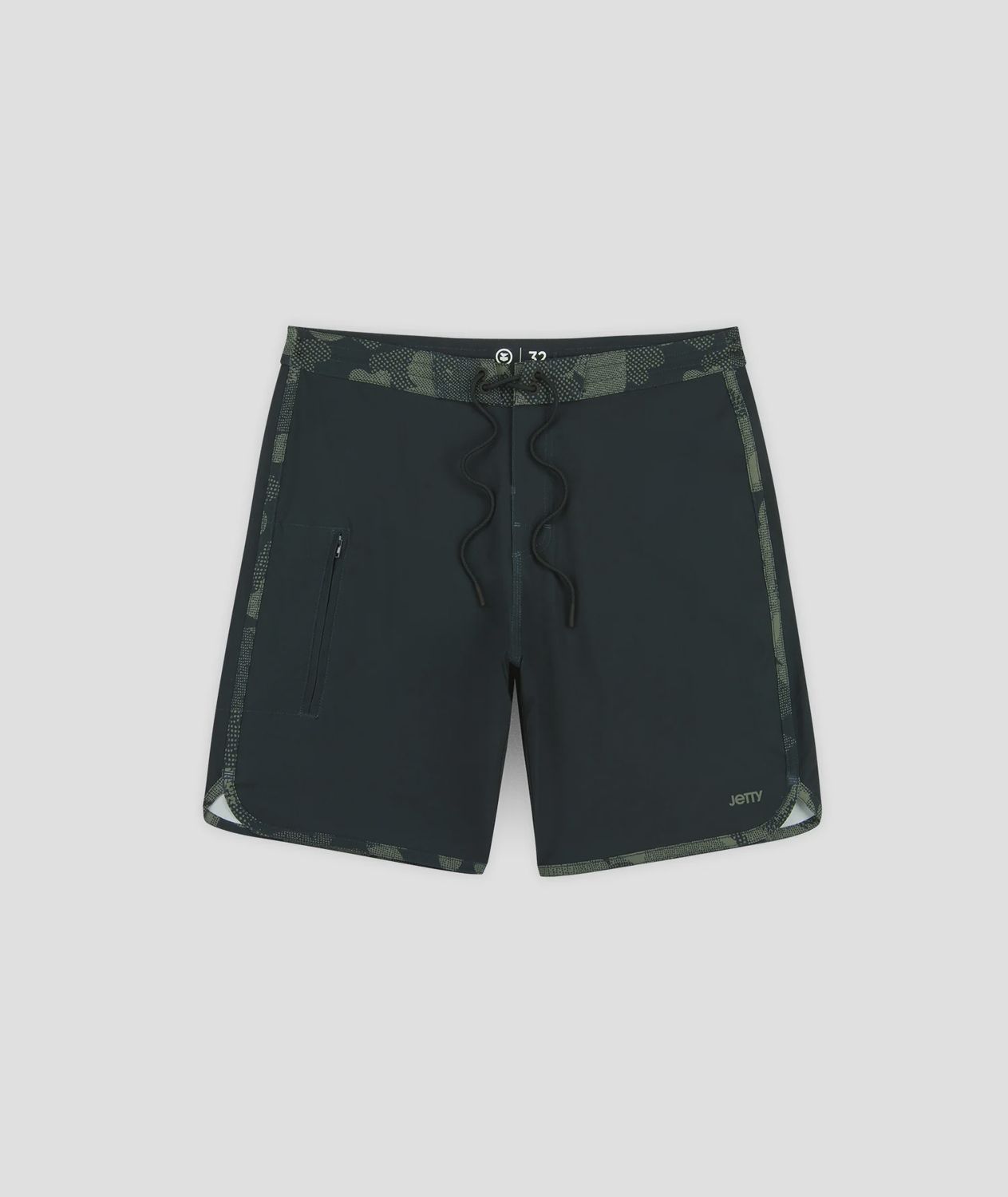 Jetty M's Atlantic Boardshort, COLOR: Graphite Black, Size: 28