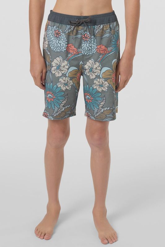 O'NEILL Boy's Hermosa Elastic Waist Lined 16" Swim Trunks