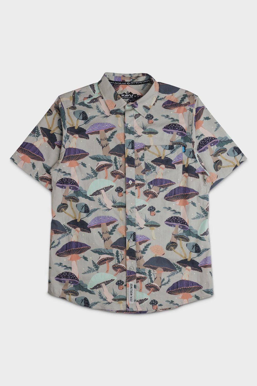 KAVU M's Festaruski S/S, COLOR: Mushroom Realm, Size: Medium