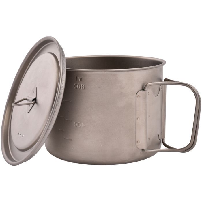 SPACE SAVER POT WITH LID - TITANIUM