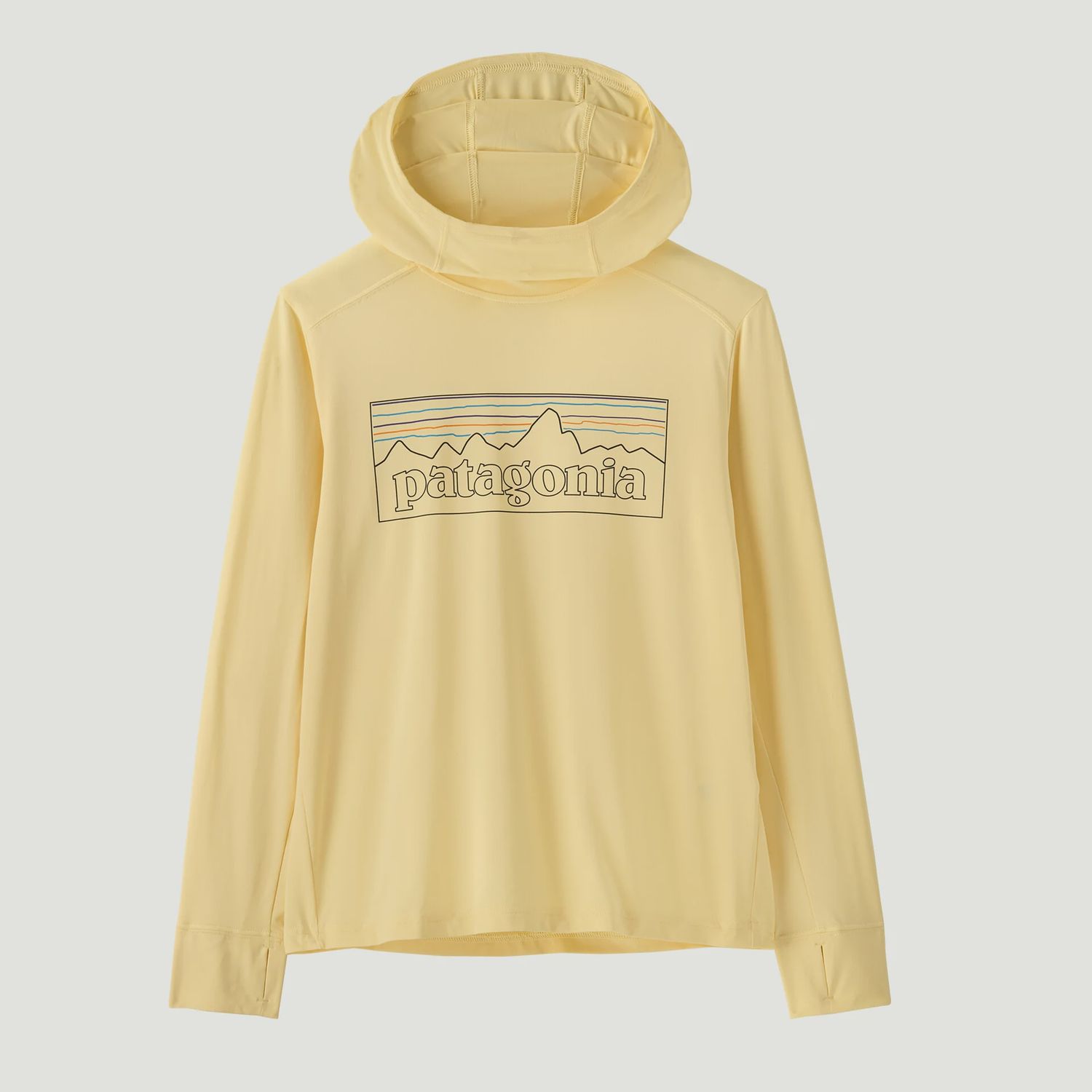 Patagonia Kids' Capilene® Silkweight Hoody, COLOR: P-6 Outline: Buttercup Yellow, Size: XS