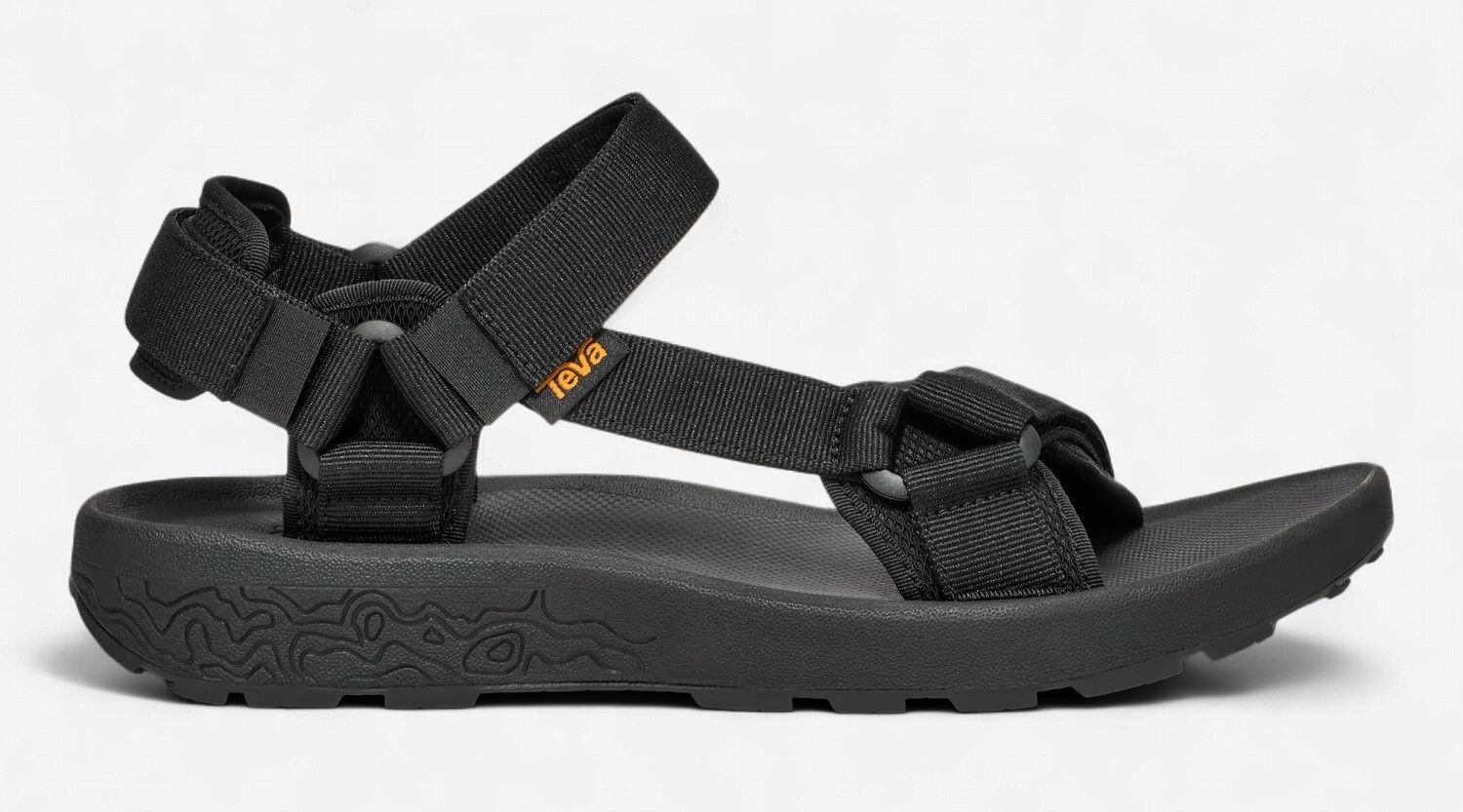 Teva M's Hydratrek Sandal, COLOR: Black, Size: 8