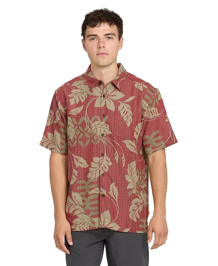 Quiksilver M's Waterman Tropic Bloom Short Sleeve Woven Shirt