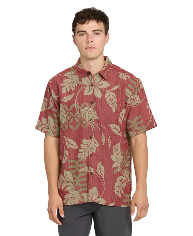 Quiksilver M's Waterman Tropic Bloom Short Sleeve Woven Shirt