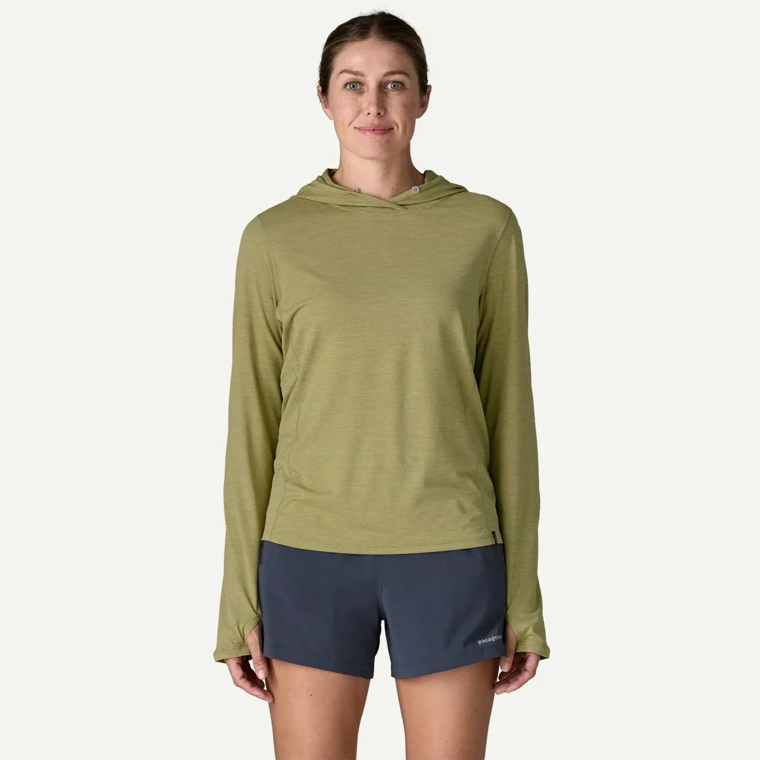 Patagonia W's Capilene® Cool Sun Hoody, COLOR: Gumtree Green, Size: XS