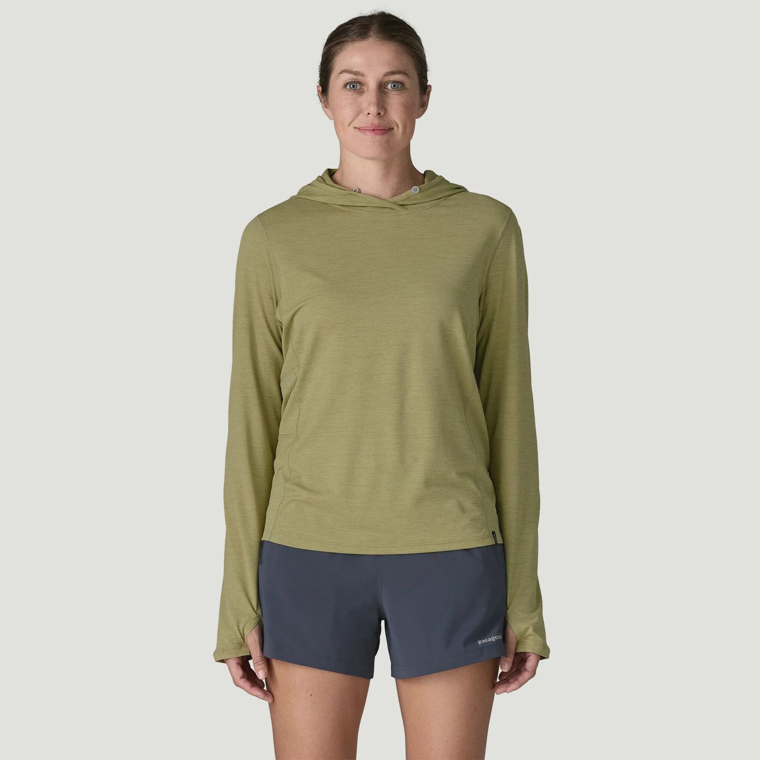 Patagonia W's Capilene® Cool Sun Hoody, COLOR: Gumtree Green, Size: XS