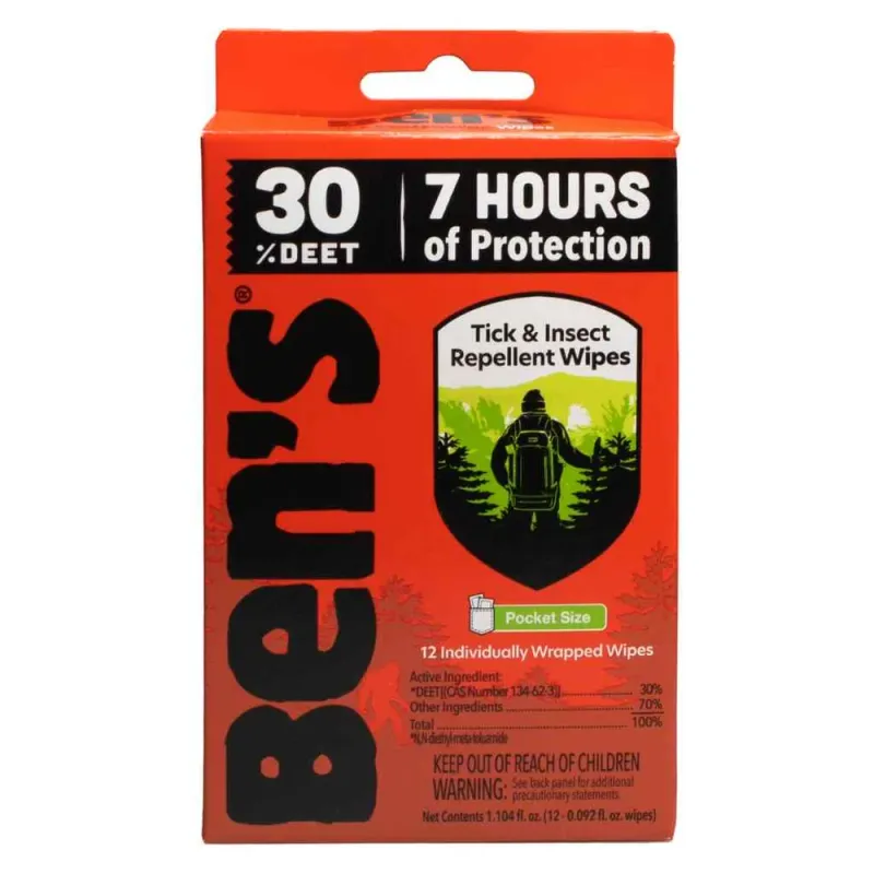 Ben's® 30 Tick &amp; Insect Repellent Wipes