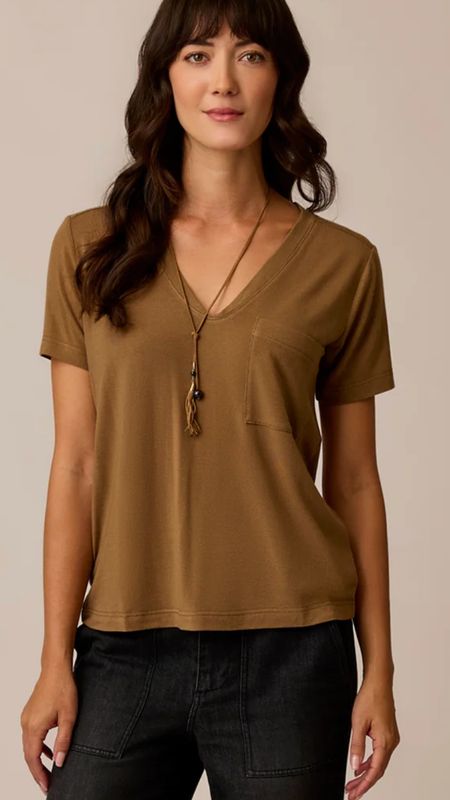 Carve Designs W's Lea Tissue V-Neck F26