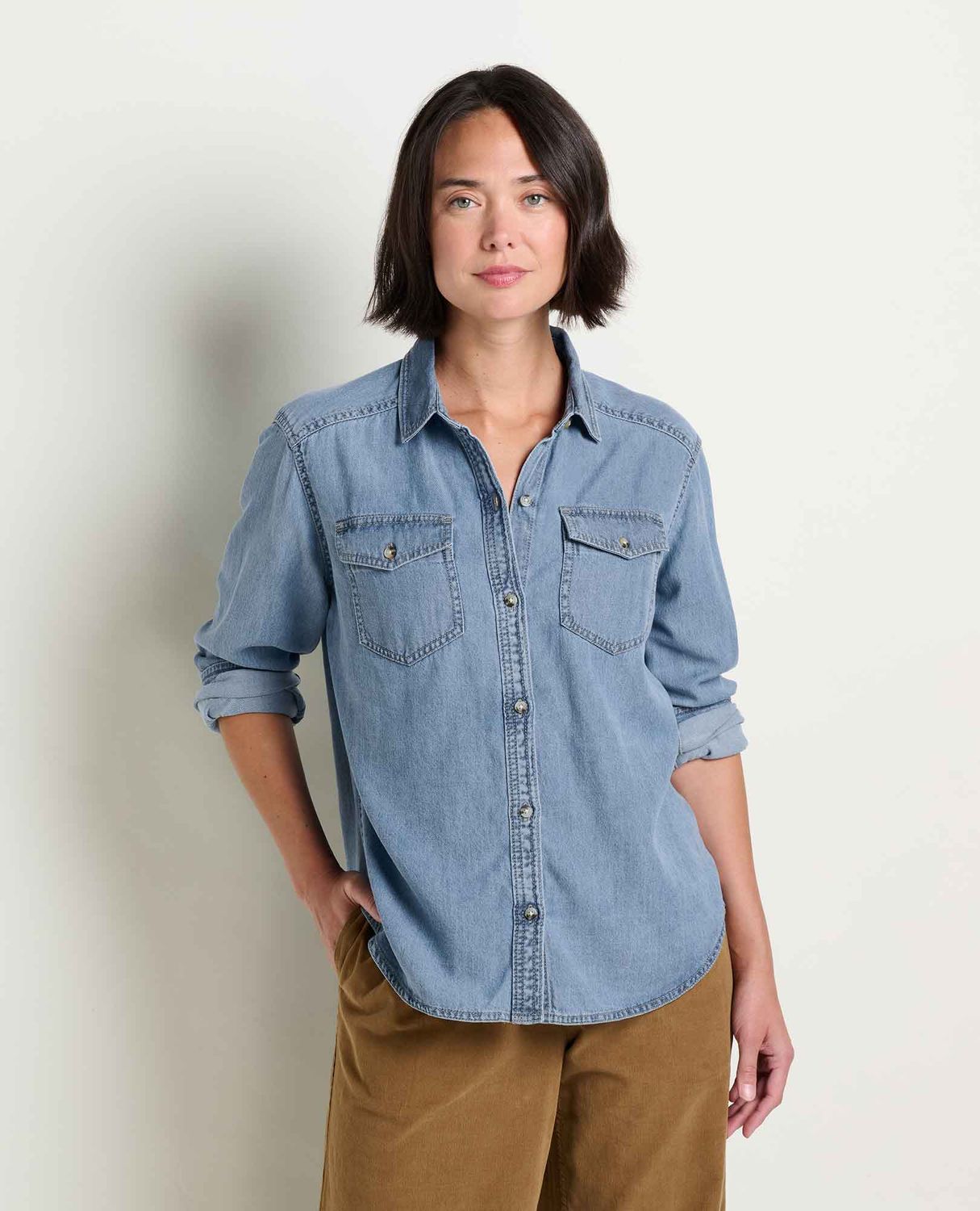 TOAD &amp; CO W's Pinon soft denim long sleeve