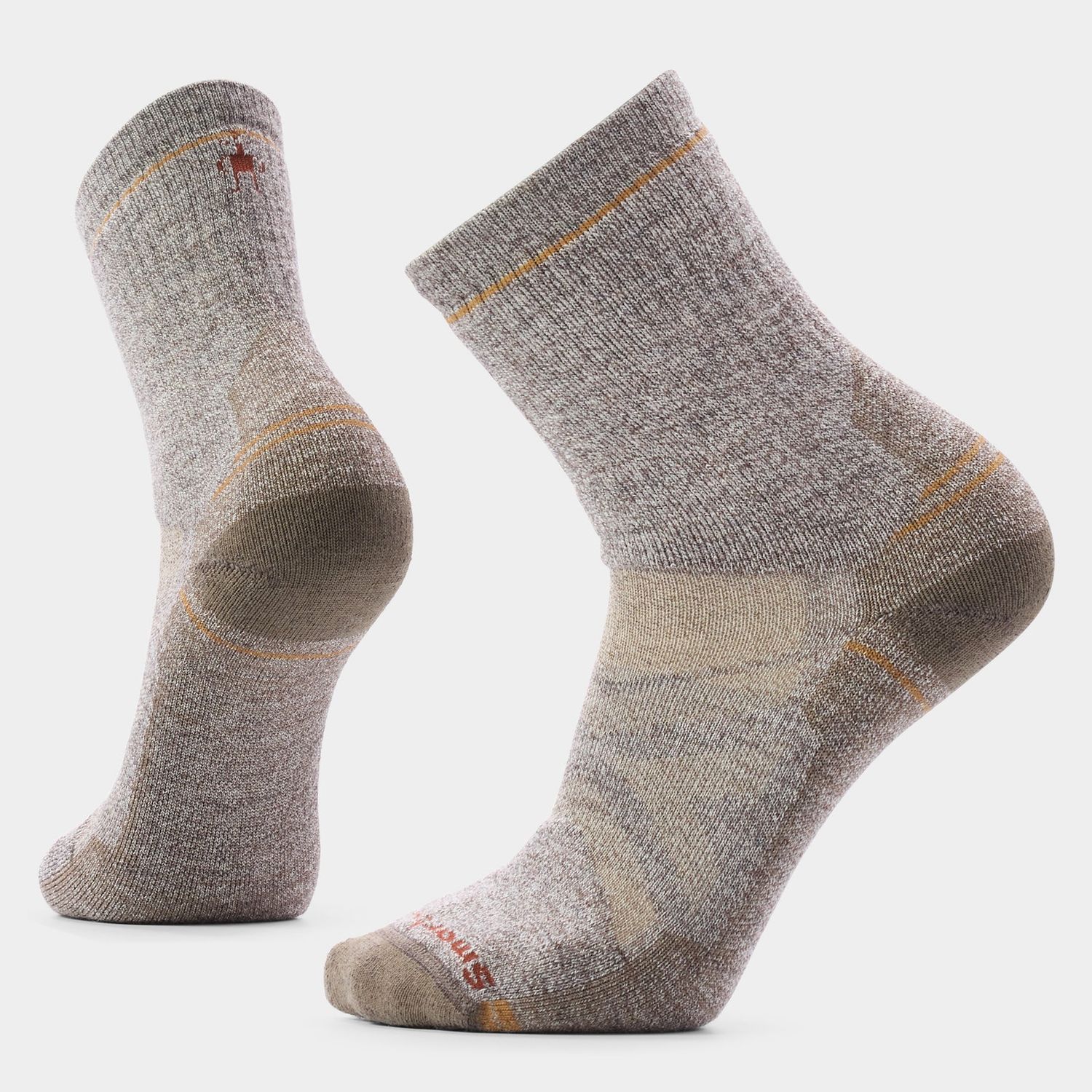 Smartwool M's Hike Full Cushion Crew Socks F26, COLOR: G26 Taupe-Natural Marl, Size: Large