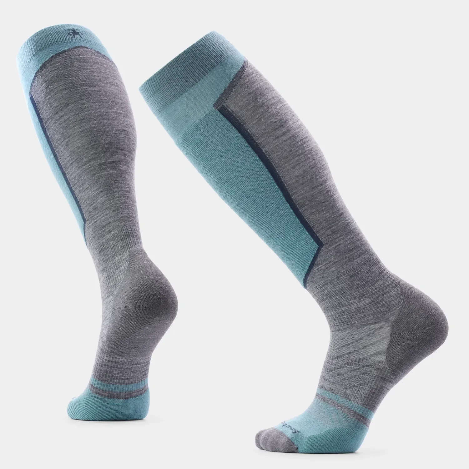 Smartwool Ski Targeted Cushion OTC Socks F26, COLOR: Q65 Dusty Teal, Size: Medium