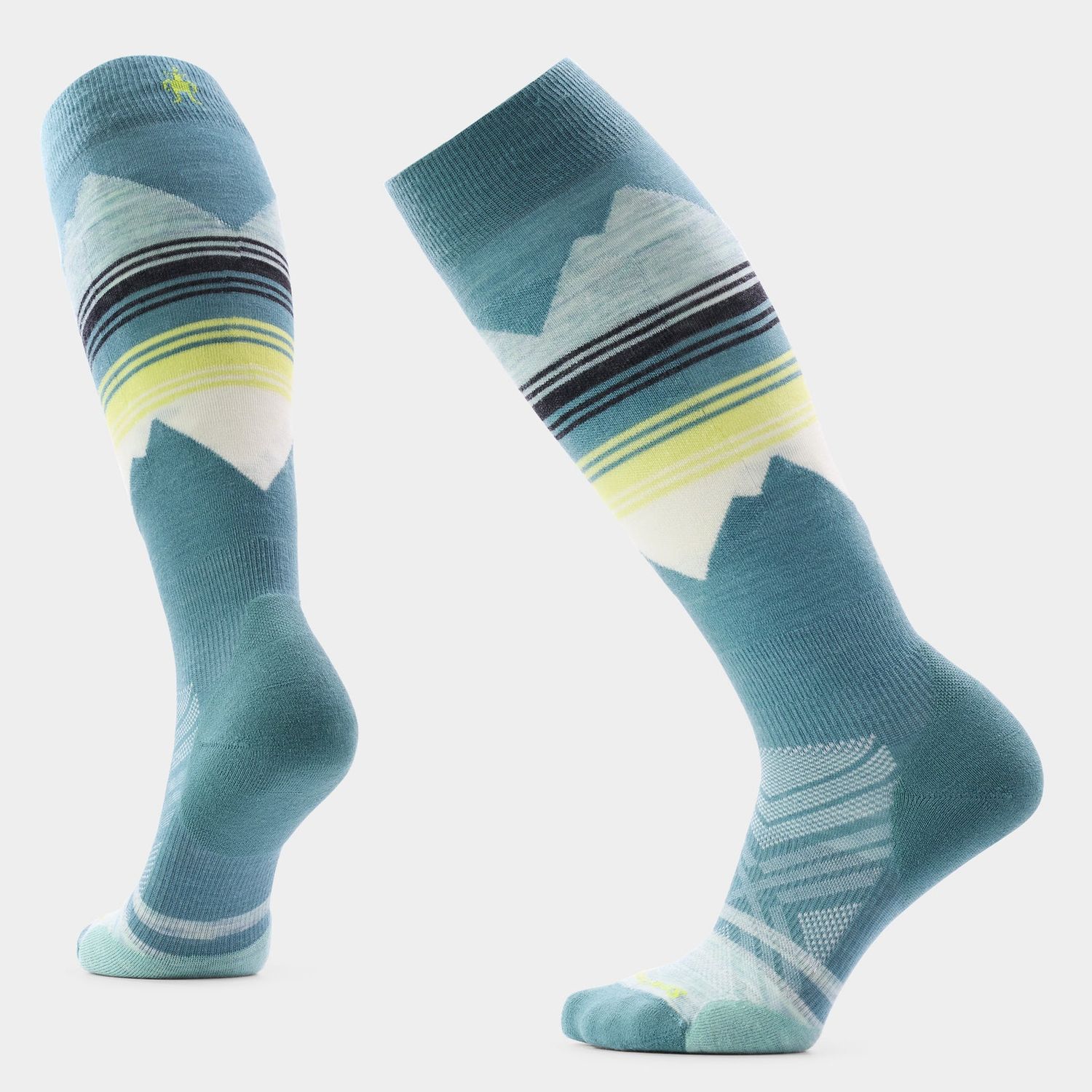Smartwool W's Ski Targeted Cushion Pattern OTC Socks Smartwool W's Ski Targeted Cushion Pattern OTC Socks, COLOR: Q65 Dusty Teal, Size: Small