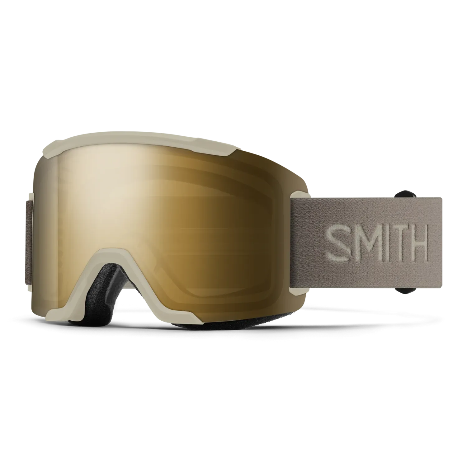 SMITH Squad / Chalk, SPARE LENS: ChromaPop Storm Blue Sensor Mirror, STOCK LENS: ChromaPop Sun Black Gold Mirror