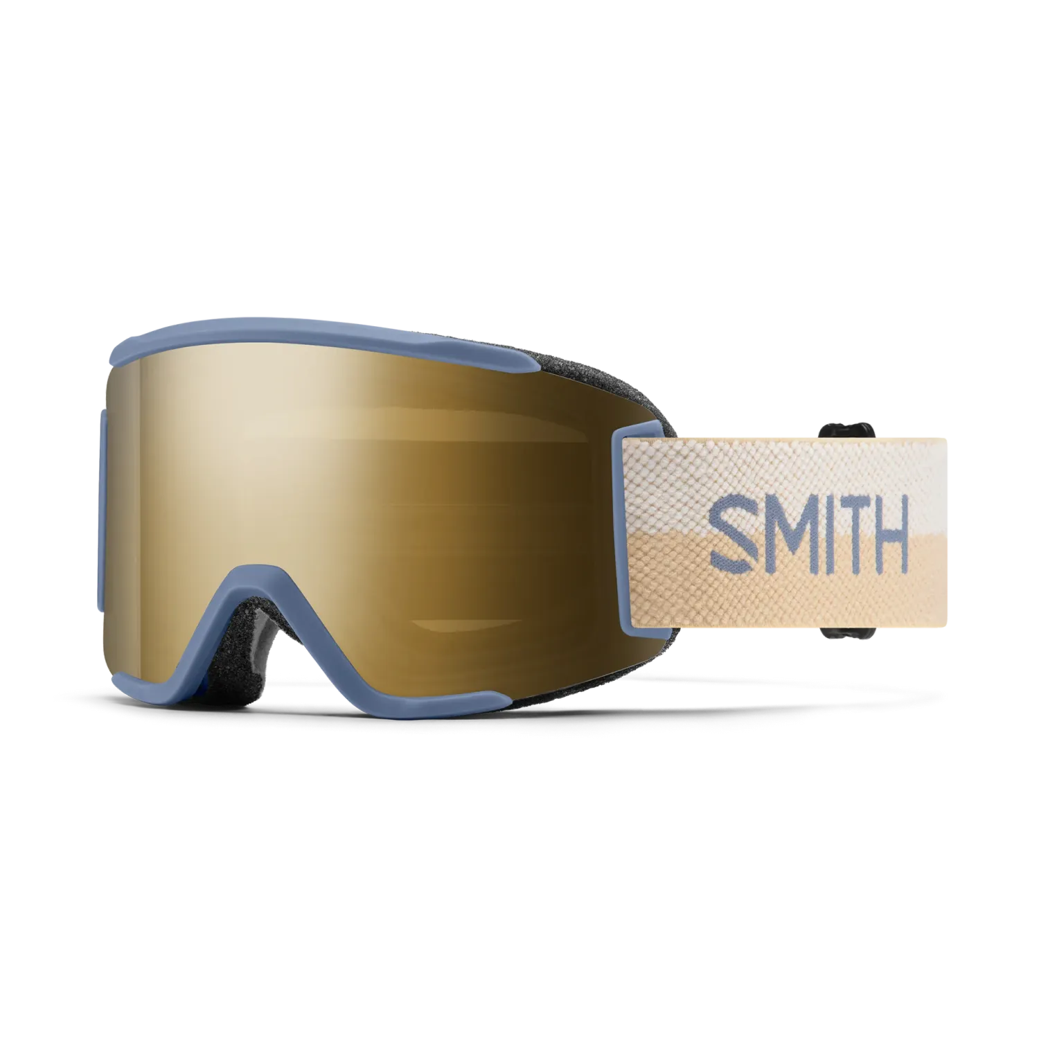 SMITH Squad S / Steel Blue Split, SPARE LENS: Clear, STOCK LENS: ChromaPop Sun Black Gold Mirror