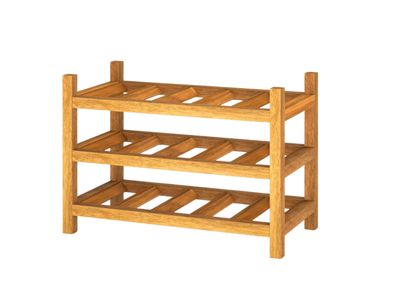 INTERBUILD Vinställ 15 Flaskor Golden Teak