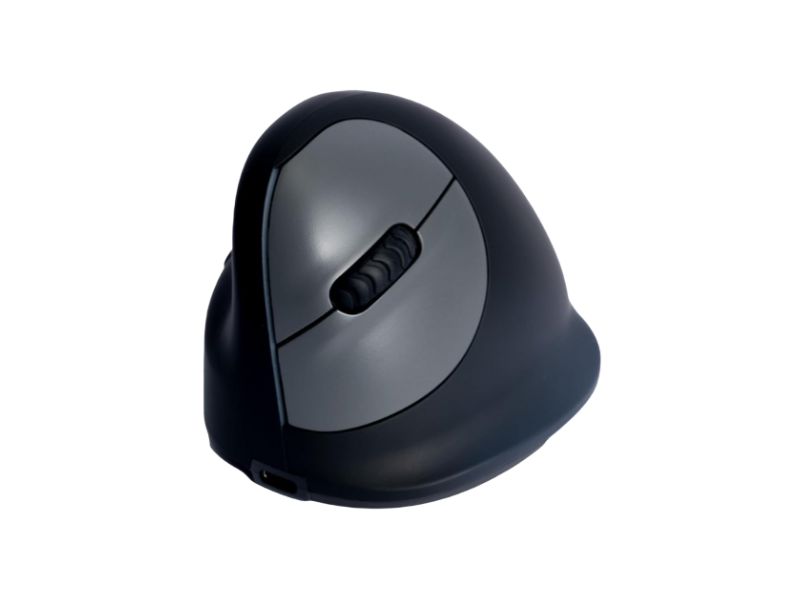 R-Go HE Sport Vertikal mus – Vänsterhänt, Bluetooth (Svart)