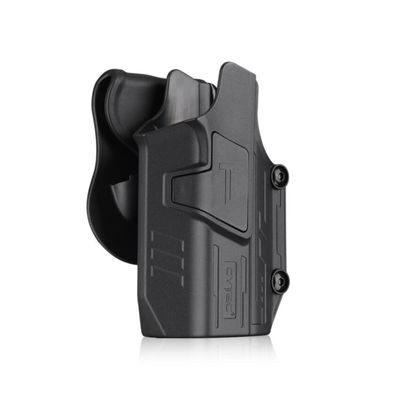 Cytac Mega-Fit OWB Level 2 light-bearing holster with adjustable fit for full-size and compact pistols with tactical lights