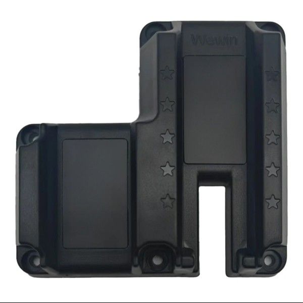 Compact magnetic gun holder with pistol and mag slots