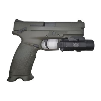 1500 lumen rechargeable rail-mounted light with green laser