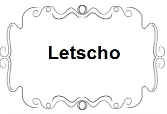 Letscho