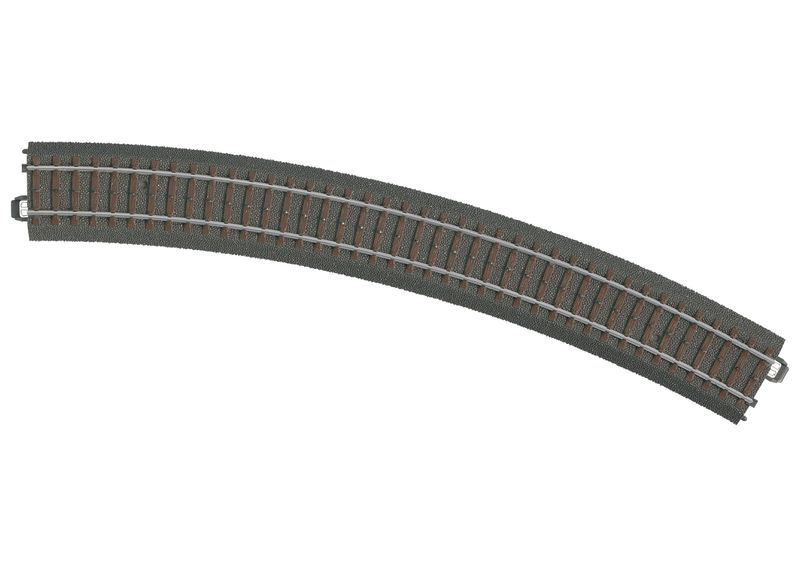 Märklin 24430 C-Gleis Gebogenes Gleis mit einem Radius R4 von 579,3 mm / 30° - 1 Stück