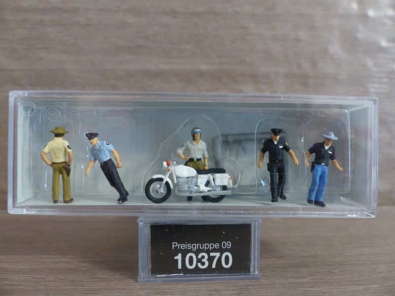 Preiser 10370 H0 Figuren Polizisten USA 1:87