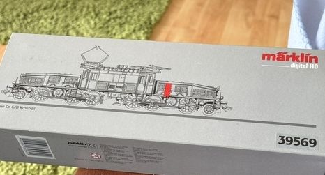 Märklin H0 39569 E-Lok Serie Ce 6/8 Krokodil verschneit OVP