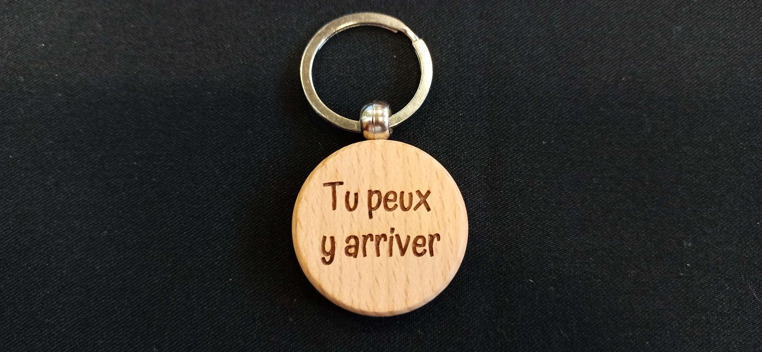 Porte-clés en bois– Gravure sur mesure
