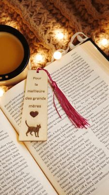 Marque page en bois– Gravure sur mesure