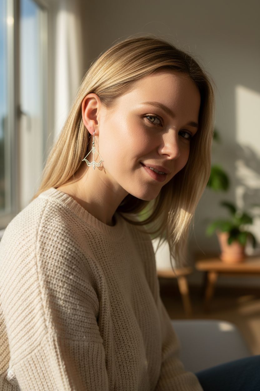 Boucles d’oreilles “Arc &amp; Flèche” – Élégance et précision