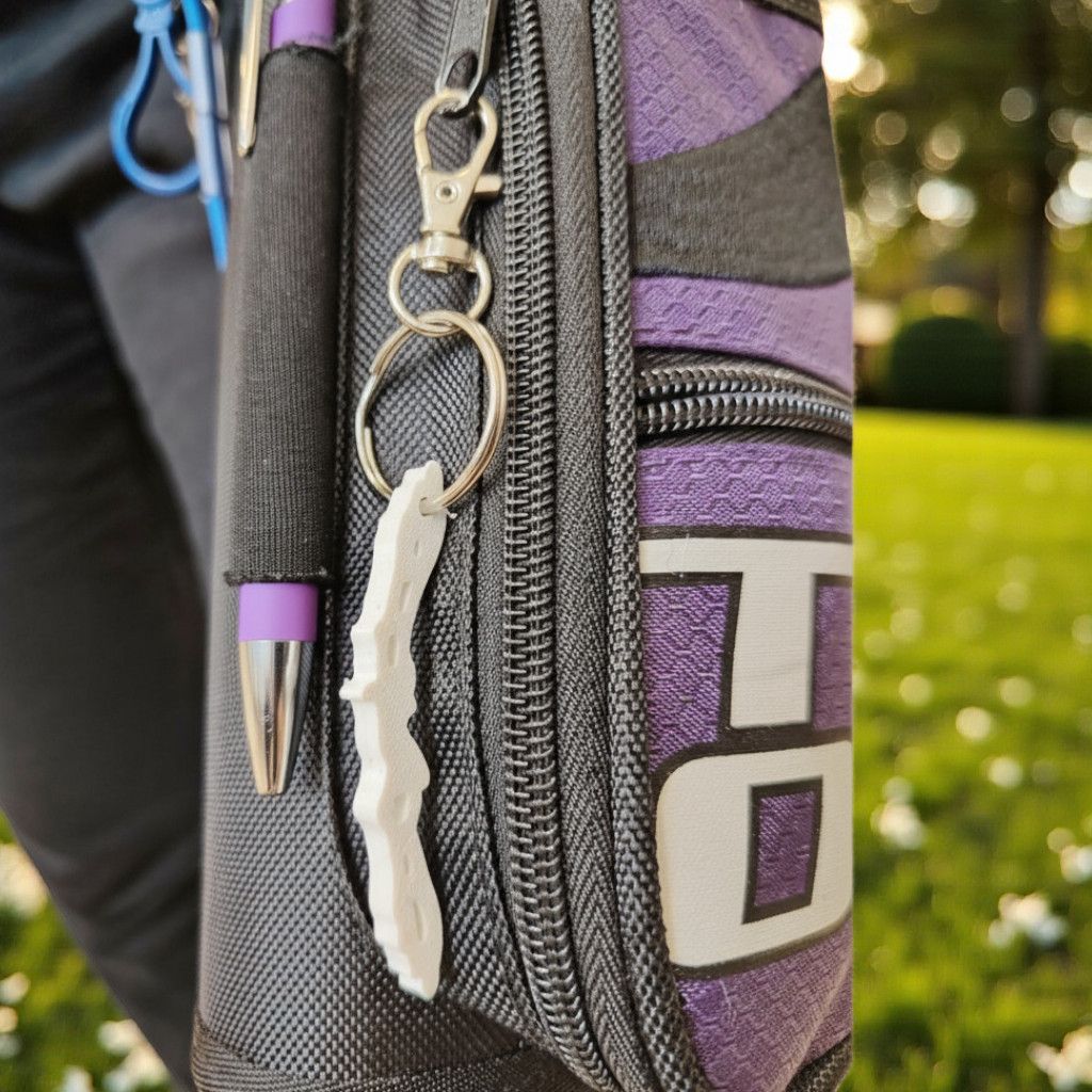 Recurve Bow Keychain