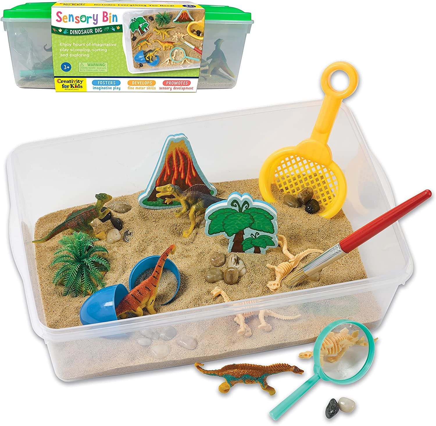 Creativity for Kids Sensory Bin Dinosaur
