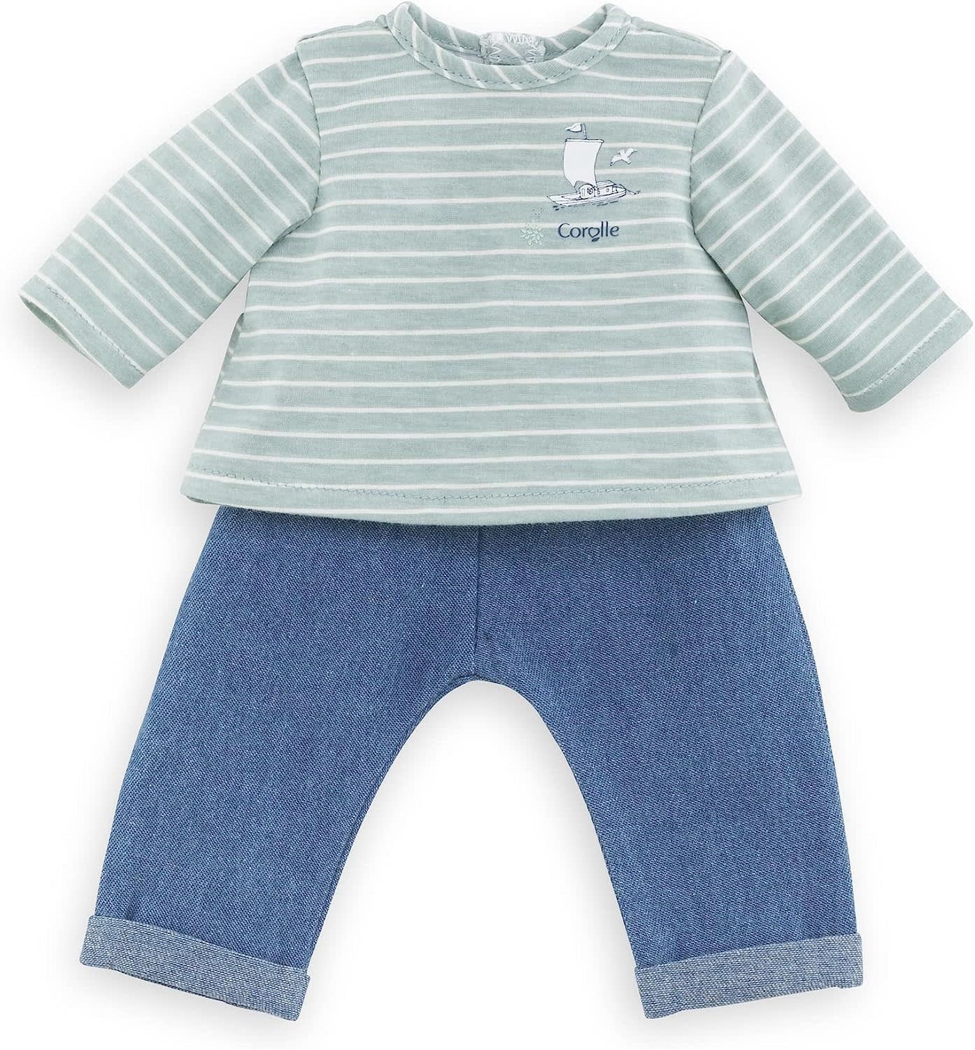 Corolle Doll Outfit Pants &amp; Striped T-shirt 12&quot;