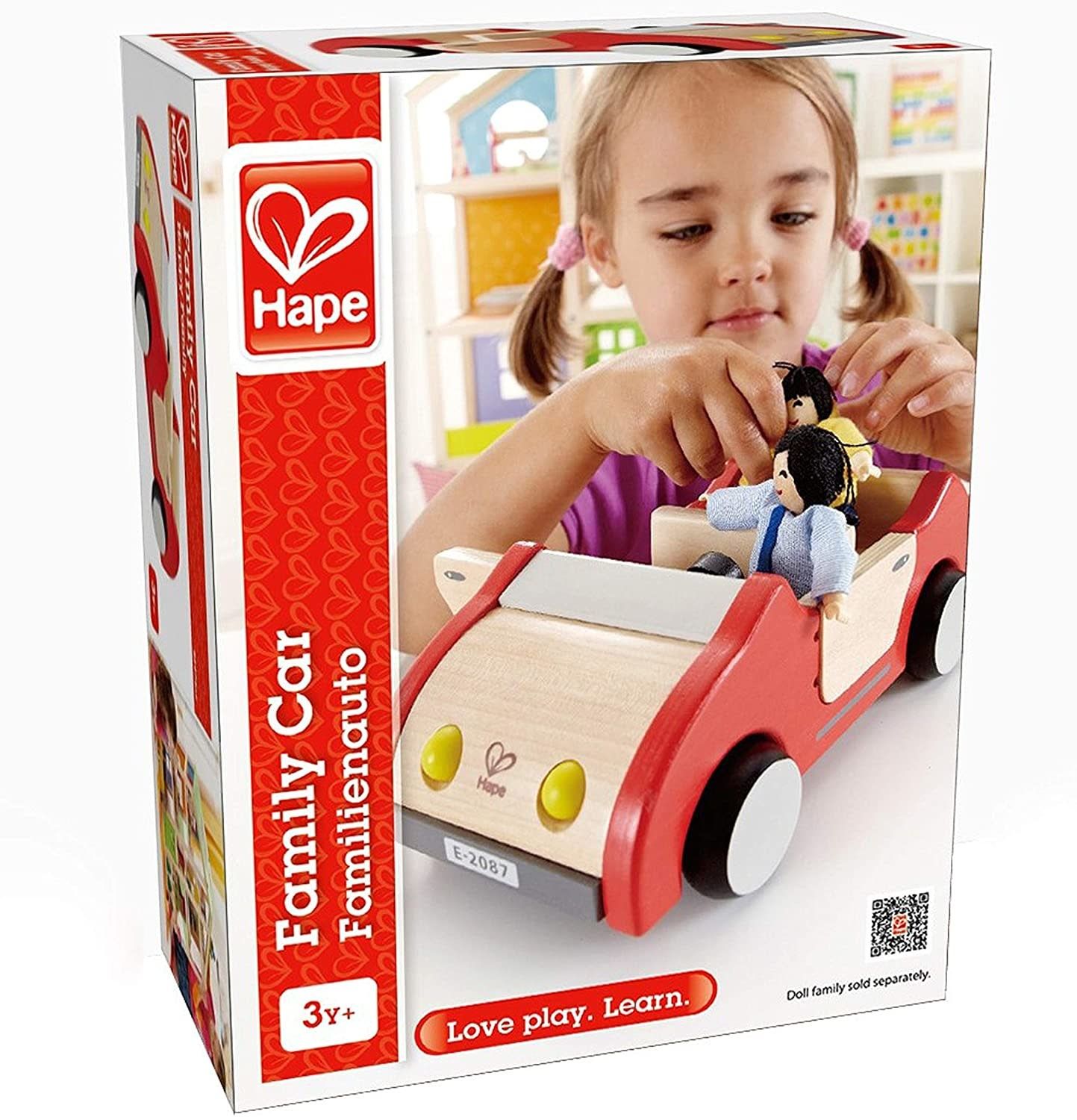 Hape Wooden Doll House Furniture: Family Car