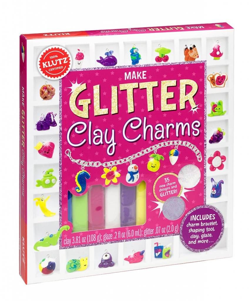 Klutz Book Glitter Clay Charms