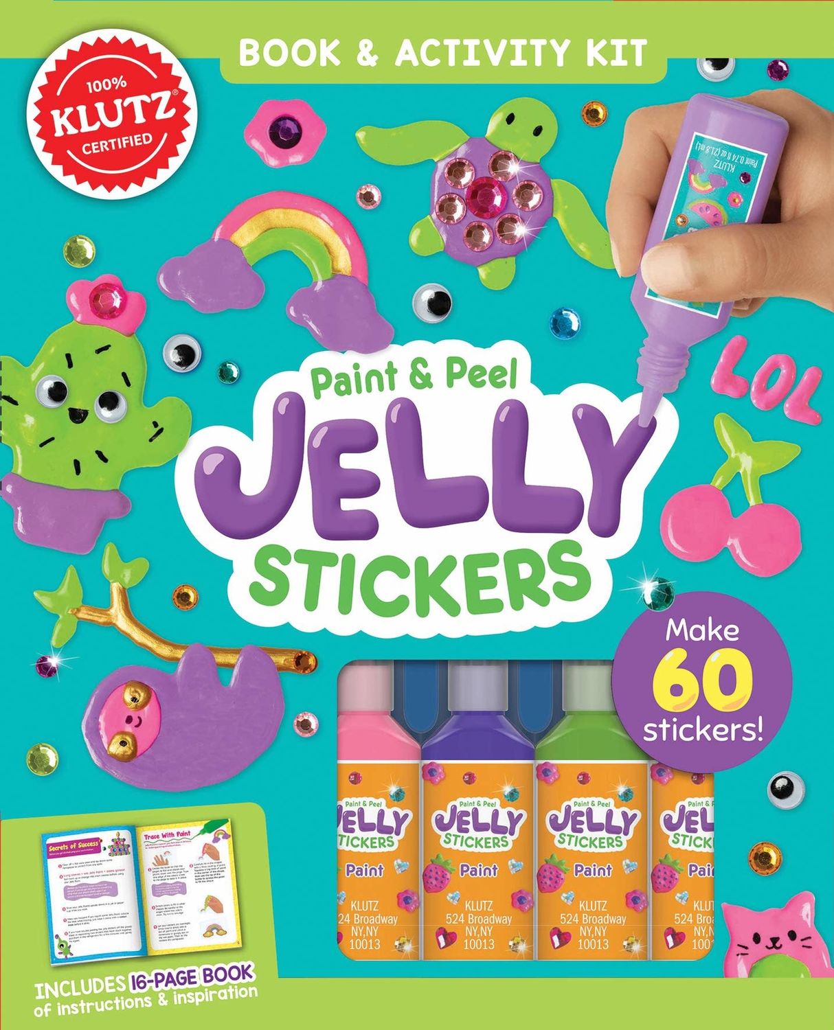 Klutz Book Paint &amp; Peel Jelly Stickers