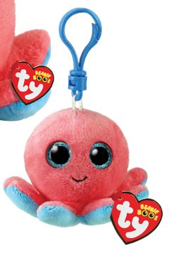 Ty Beanie Boo Clip Sheldon Octopus