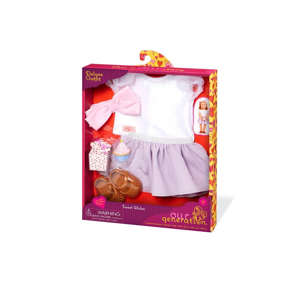 Our Generation Doll Deluxe Outfit: Sweet Wishes Birthday