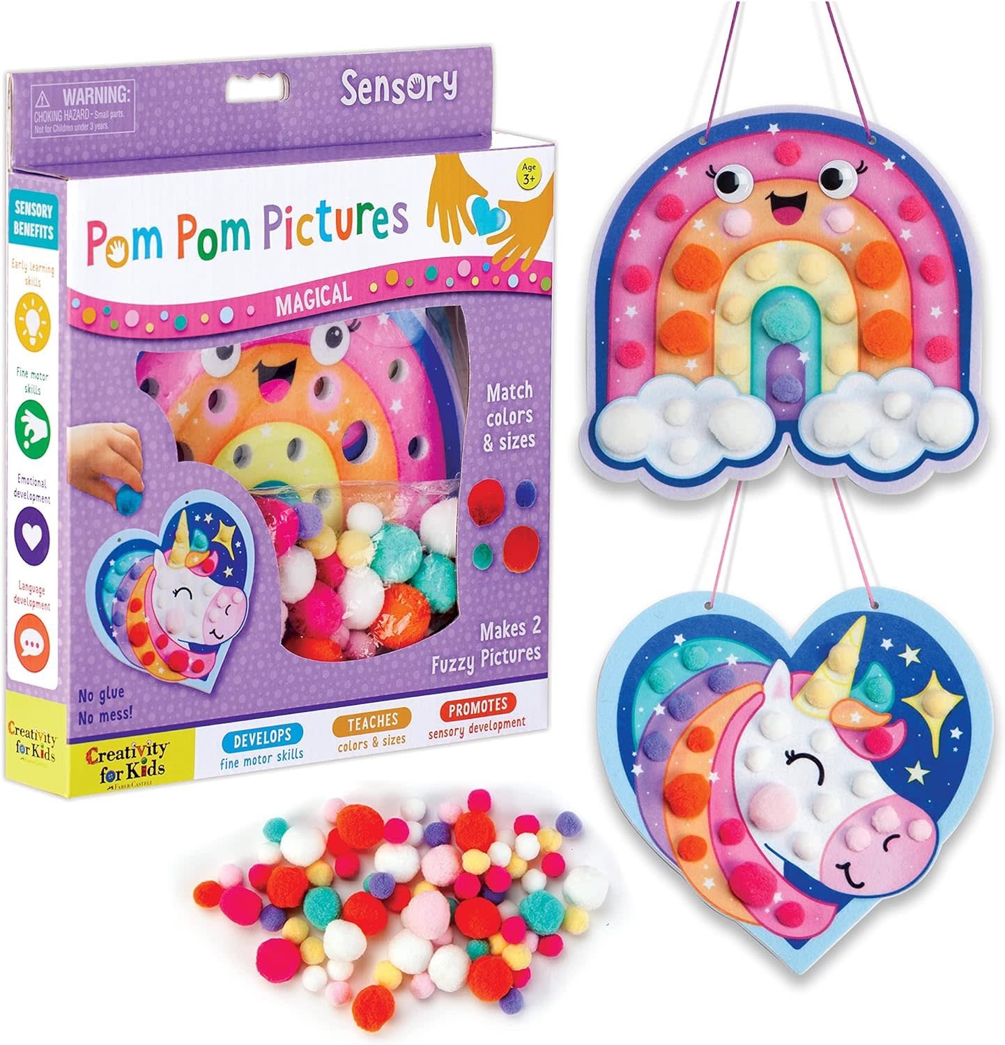 Creativity for Kids Sensory Pom Pom Pictures Magical