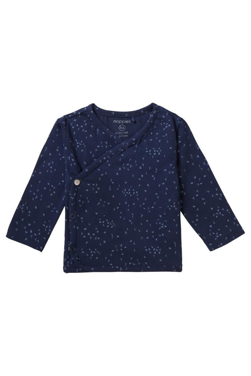 Unisex Tee Wrap Nantes Long Sleeve Black Iris Size 62 (2-4  months)