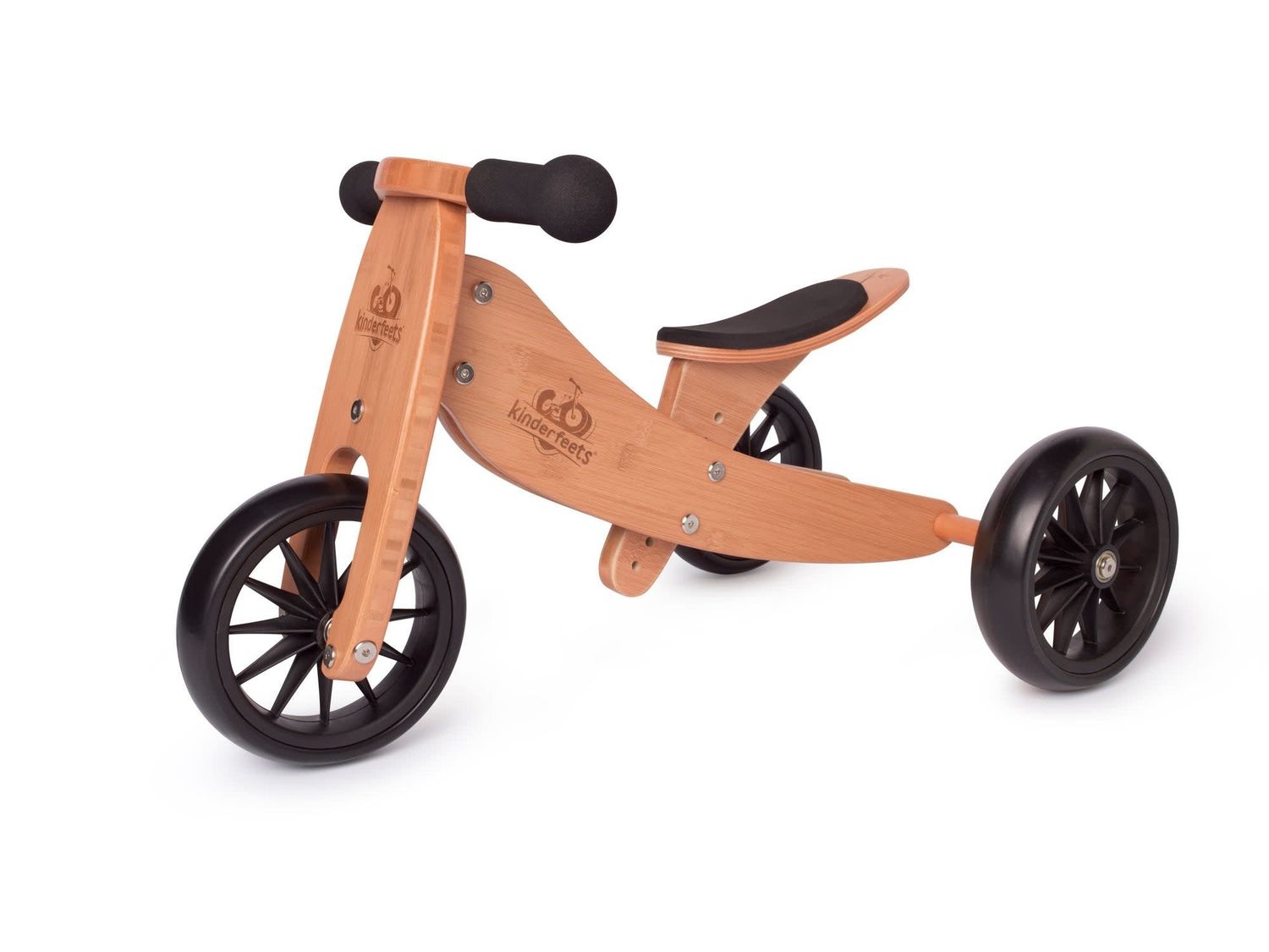 Kinderfeets Tiny Tots Convertible Balance Bike Bamboo